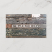 国素朴ヴィンテージ再生木材自然 名刺 (正面)