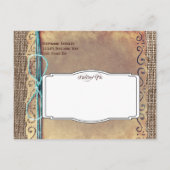 国素朴ヴィンテージ日付はがきを保存 案内ポストカード (裏面)