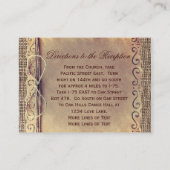 国素朴ヴィンテージBurlapエンクロージャカード エンクロージャーカード (裏面)