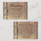 国素朴ヴィンテージBurlapエンクロージャカード エンクロージャーカード (正面/裏面)