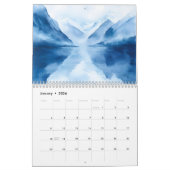 国素朴側ランドスケープ水のカラージャーニー カレンダー (1月 2026)