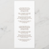 国素朴内結婚式 プログラム (裏面)