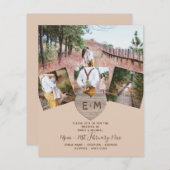 国素朴写真彫刻ハートモノグラム結婚ズ (正面/裏面)