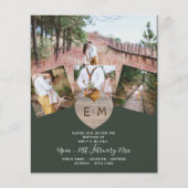 国素朴写真彫刻ハートモノグラム結婚ズ (正面)