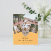 国素朴写真彫刻ハートモノグラム結婚ズ (スタンド正面)