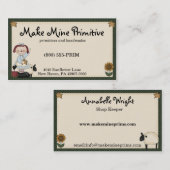 国素朴初期の名の名刺 名刺 (正面/裏面)