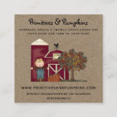 国素朴初期の秋名刺 スクエア名刺 (正面)