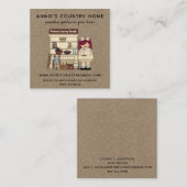 国素朴初期の筏 スクエア名刺 (正面/裏面)