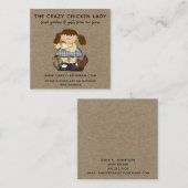 国素朴初期の農産物置物店 スクエア名刺 (正面/裏面)