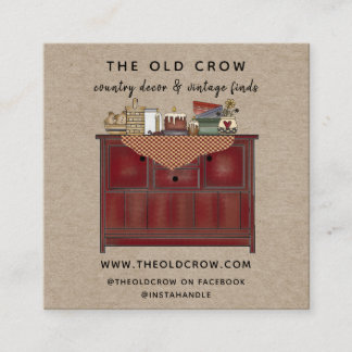 国素朴初期の スクエア名刺