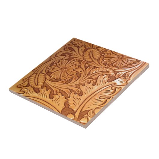 国素朴南西部スタイル西部皮革 タイル (側面)