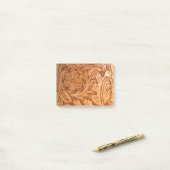 国素朴南西部スタイル西部皮革 ポストイット (デスク上)