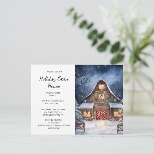 国素朴商社クリスマスパーティー ポストカード (スタンド正面)