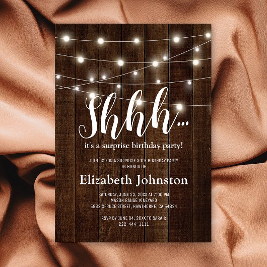 国素朴大人サプライズ誕生日パーティー 招待状