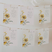 国素朴婚式ひまわりテーブルカード 招待状