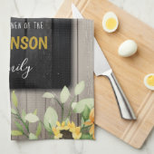 国素朴家単品名パーソナライズされた称 キッチンタオル (四つ折り)