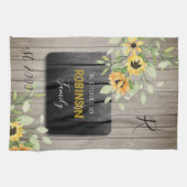 国素朴家単品名パーソナライズされた称 キッチンタオル (横)