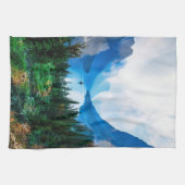 国素朴山の自然シーン写真 キッチンタオル (横)