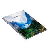 国素朴山の自然シーン写真 ノートブック (右側)
