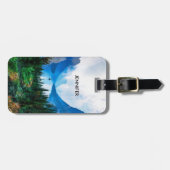 国素朴山の自然シーン写真 ラゲッジタグ (正面横)