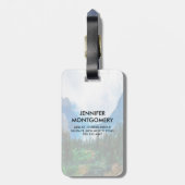 国素朴山の自然シーン写真 ラゲッジタグ (裏面縦)