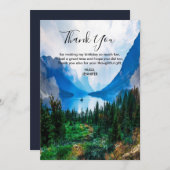 国素朴山景勝自然ありがとう サンキューカード (正面/裏面)