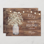 国素朴式ブライダルパーティ提案カード サンキューカード (正面/裏面)