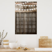 国素朴式25表グラフ ポスター (キッチン)