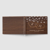 国素朴彫り木材ハート結婚ズ ゲストブック (全面)