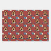 国素朴愛の犬 ラッピングペーパーシート (正面)