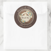 国素朴感謝のラウンドクラシックステッカー ラウンドシール (バッグ)