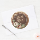 国素朴感謝のラウンドクラシックステッカー ラウンドシール (封筒)