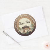 国素朴感謝のラウンドクラシックステッカー ラウンドシール (封筒)