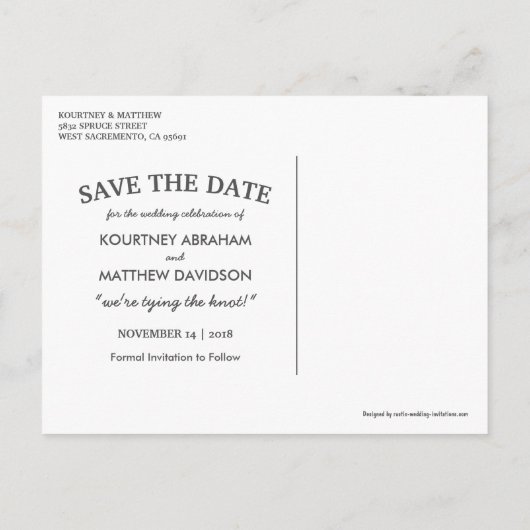 国素朴日付の保存 |光源の文字列 案内ポストカード (裏面)