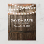 国素朴日付の保存 |光源の文字列 案内ポストカード (正面)