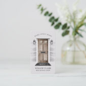 国素朴木戸実在地代理 名刺 (スタンド正面)