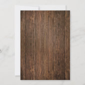 国素朴木材ストリングライトフローラ結婚の 招待状 (裏面)