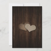 国素朴木材ストリングラ結婚イト 招待状 (裏面)