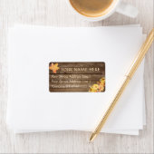 国素朴木水彩秋の花 ラベル (インサイチュ)