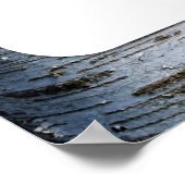 国素朴樺の木ツリー結婚の歓迎 ポスター (角)