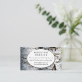 国素朴樺の木ツリー結婚のWebサイトの挿入 エンクロージャーカード (スタンド正面)