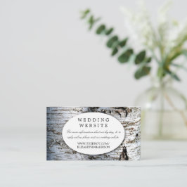 国素朴樺の木ツリー結婚のWebサイトの挿入 エンクロージャーカード