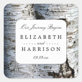 国素朴樺の木ツリ結婚ーズ スクエアシール