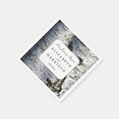 国素朴樺の木ツリ結婚ーズ スタンダードカクテルナプキン (角)