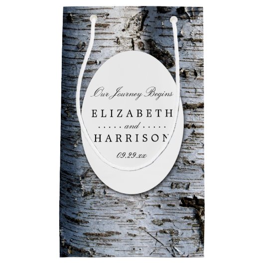 国素朴樺の木ツリ結婚ーズ スモールペーパーバッグ (正面)