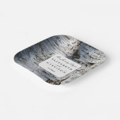 国素朴樺の木ツリ結婚ーズ ペーパープレート (傾斜あり)