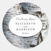 国素朴樺の木ツリ結婚ーズ ラウンドシール (正面)