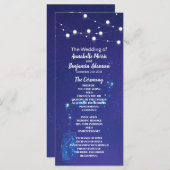 国素朴灯石工ジャース結婚式プログラム プログラム (正面/裏面)