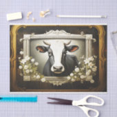 国素朴牛ウィンドウの切り離しティッシュペーパー 薄葉紙 (クラフト)