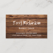 国素朴理容師店はさみとカミソリ 名刺 (裏面)